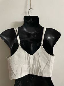 Women Corset Style Top White