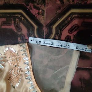 Peach Embellished Gown