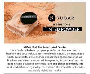 SUGAR SET THE TONE TINTED POWDER -15 CAPPUCCINO