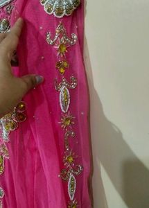 Pink Embellished kurta set