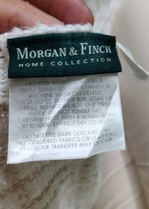 Textured White Sofa Throw