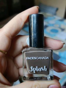 Faces Canada Splash Nail Paint In Shade Beautiful Brown 🤎 Colour Non Used Nail Colour