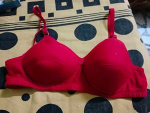 Beautiful Soft And Comfortable Padded Red Bra