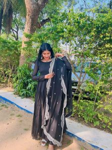 Black anarkali set