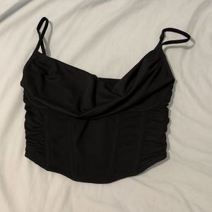 Black corset top from little box