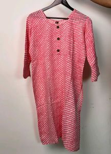 Red And White Kurti
