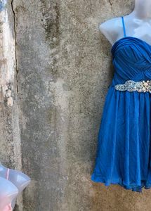 I. BLUE SEXY TUBE DRESS
