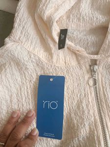 Hooded Zip-Up Jacket Top