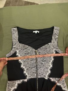 black corset style vest