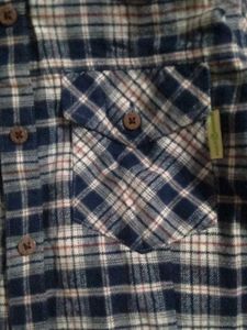 Blue Plaid Flannel Shirt