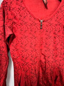 Lightly Used Top With Front Zip