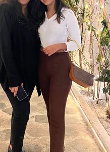 H&amp;M Brown Flare Leggings Trousers Lower