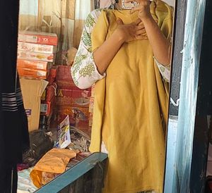 yellow high winter neck dress ❤️😍❄️❄️