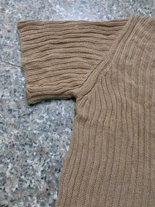 Brown Knit Cardigan