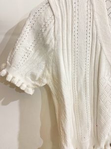 White Cute Top