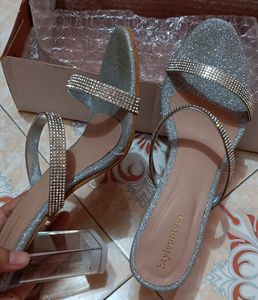 Rhinestone Transperant Heels