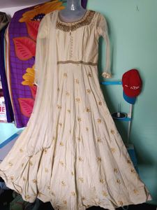 Cream Clr Long Gown