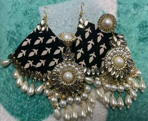 3 Pair Fabric Earrings Combo