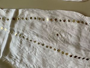 White embroidered sharara