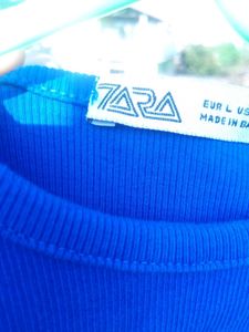 Blue Cut Out T-Shirt