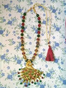 Peacock Design Necklace Set