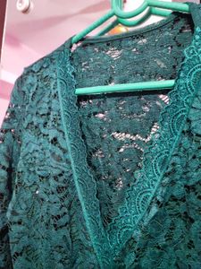 Green Lace Bodysuit