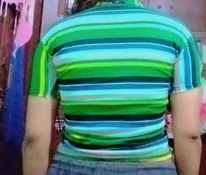 😍women&#39;s Casual Multicolour Tshirt Bust30-32