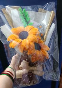 Fully Handmade Sunflower Bouquet 💐
