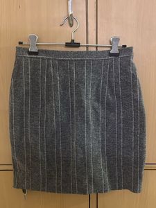 Stretch Acrylic Fabric Mini Skirt