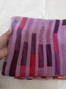 79)new Violet Lace Saree