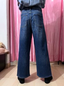Stylish Wide Leg Denim Jeans