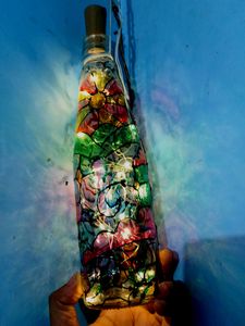 1  Decorative Glass Bottle With Light