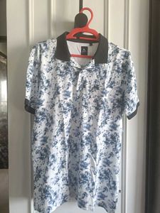Floral Print Polo Shirt