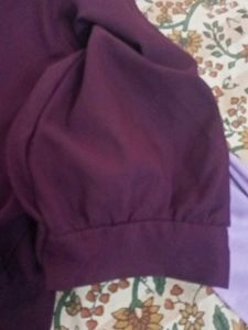 Wine Red Jumpsuit &amp; Top Set