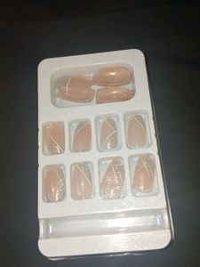 Press-On Nails - Nude & Glitter