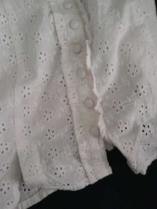 White Eyelet Tank Top..