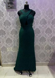 Elegant Green Maxi Dress