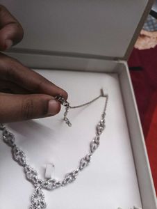 925silver Kalyan Jewellers Necklace Set