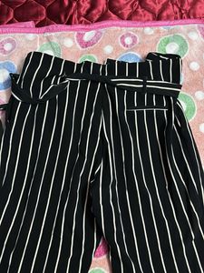 Striped Tie Waist Pants