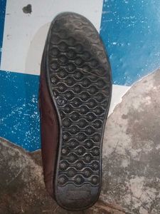 Brown PU Leather Lofers (Almost New)