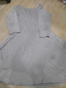 Gray Polka Dot Dress