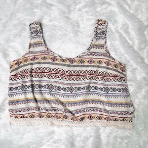 Patterned Crop Tank Top forever 21