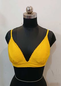 Yellow Textured Bralette