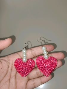 Heart Pearl Earring