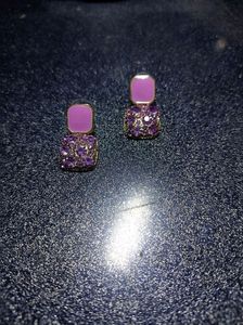 Unused Purple Studded Earrings