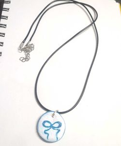 Blue Coquette Cord Necklace 🎀🌷