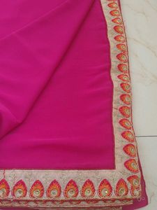 Elegant Pink Saree