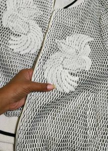 White Floral Bomber Jacket