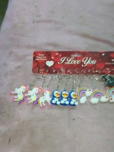 Excellent Set Of 12 Assorted Keychains..