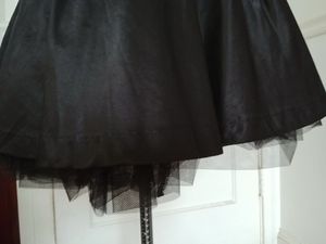Black Strapless Bow Elastic Tulle Cocktail Party